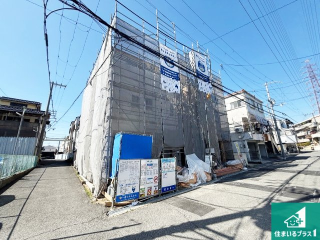 門真市上野口町　第3期　新築一戸建ての外観|周辺は落ち着いた街並みの住宅地！子育てがしやすい住環境です！まだ未完成ですが、現地でしかわからない事もございます。是非一度ご覧ください。