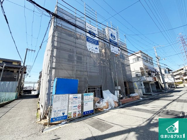 門真市上野口町　第3期　新築一戸建ての外観|周辺は落ち着いた街並みの住宅地！子育てがしやすい住環境です！まだ未完成ですが、現地でしかわからない事もございます。是非一度ご覧ください。