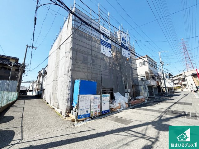 門真市上野口町　第3期　新築一戸建ての外観|周辺は落ち着いた街並みの住宅地！子育てがしやすい住環境です！まだ未完成ですが、現地でしかわからない事もございます。是非一度ご覧ください。