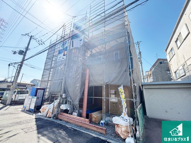 9日(土)10日(日)現地見学可能！　門真市上野口町　第3期　新築一戸建ての外観|周辺は落ち着いた街並みの住宅地！子育てがしやすい住環境です！まだ未完成ですが、現地でしかわからない事もございます。是非一度ご覧ください。
