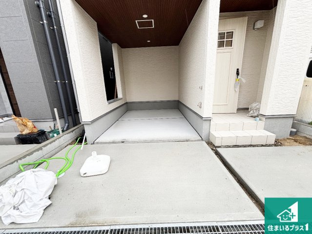12日(土)13日(日)現地ご見学可能！　門真市上野口町　ラスト1邸の駐車場|駐車スペース！散水栓があるので、こまめに愛車を洗えます！