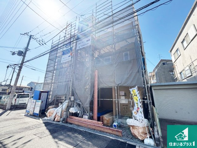 9日(土)10日(日)現地見学可能！　門真市上野口町　第3期　新築一戸建ての外観|周辺は落ち着いた街並みの住宅地！子育てがしやすい住環境です！まだ未完成ですが、現地でしかわからない事もございます。是非一度ご覧ください。