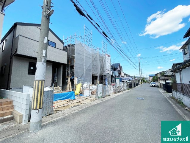 ★京都市伏見区久我森の宮町　第1期　新築一戸建ての外観|現在建築中！落ち着いた街並みで新生活を始めることが出来そう！周辺の物件も併せてご紹介させて頂きます！