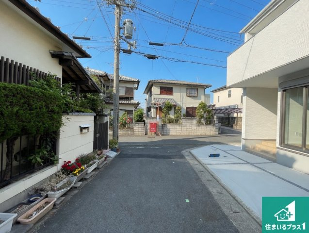 ★5(土)6(日)現地見学可能！★守山市今宿　限定1邸の前面道路含む現地写真|車通りの少ない前面道路！お子様がいらっしゃるご家族でも安心！