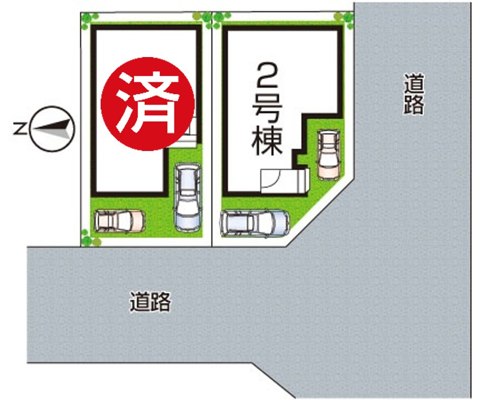 ★5(土)6(日)現地見学可能！★京都市伏見区小栗栖森本町　ラスト1邸の区画図|全2区画