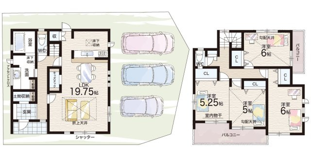 ★現地見学可能！★大津市雄琴　第2期　新築一戸建ての間取り|11号地