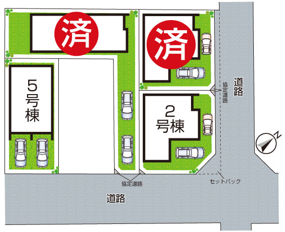 29(土)30(日)現地説明会！◆高石市高師浜　ラスト2邸の区画図|全4区画