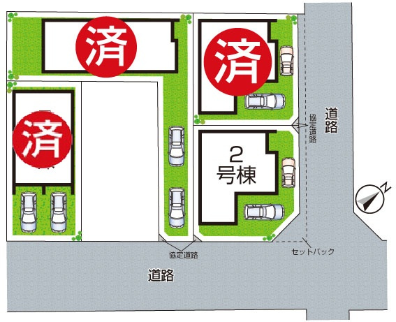 26(土)27(日)現地説明会！◆高石市高師浜　ラスト1邸の区画図|全4区画