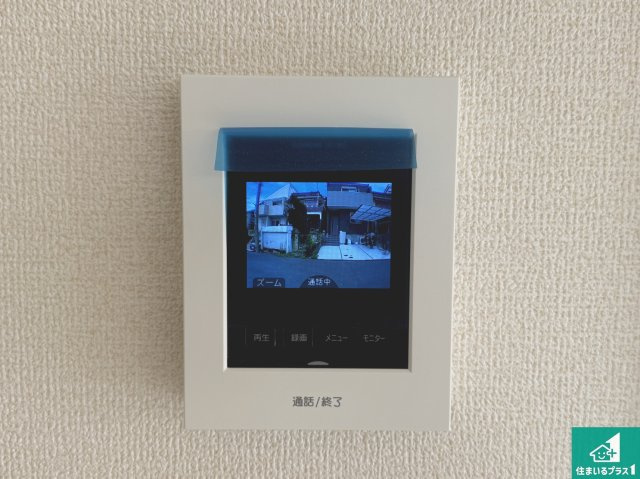 ◆5(土)6(日)現地見学可能！◆東大阪市東石切町　新築一戸建ての防犯設備|カラーモニターインターホン！声だけでなく来訪者の姿や顔がモニターで確認できるので、小さなお子様がいらっしゃるご家庭でも安心できます！