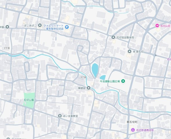 東大阪市東石切町　新築一戸建ての地図