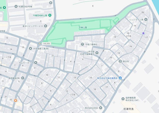 29日(土)30日(日)現地ご見学可能！　尼崎市今福　新築一戸建ての地図