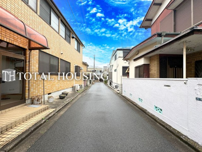 【前面道路含む現地写真】 | 三鷹市中原1丁目　売地　全1区画