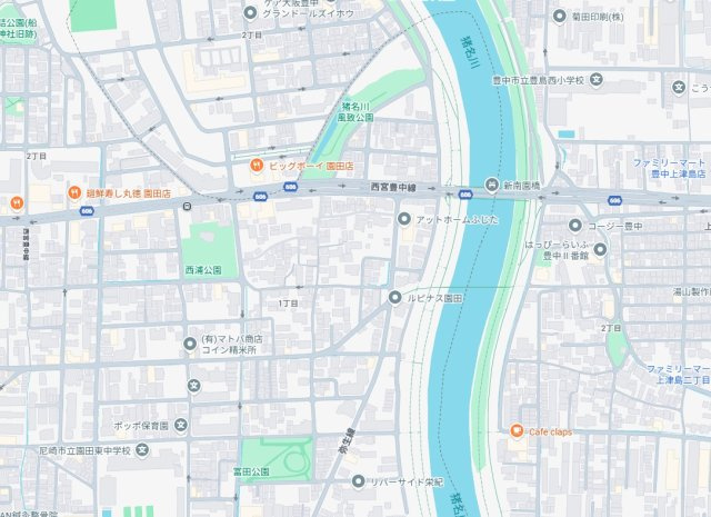 尼崎市東園田町　第3期　新築一戸建ての地図