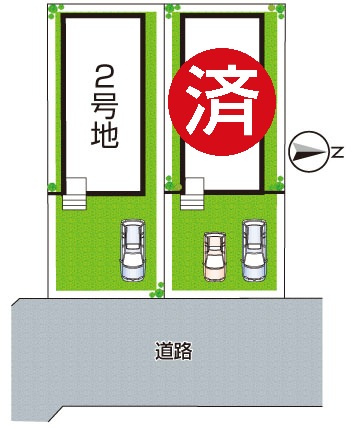 ★29(土)30(日)現地見学可能！★城陽市寺田宮ノ谷　ラスト1邸の区画図|全2区画