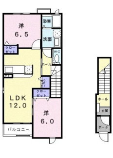 【間取り】 | サンリット　エアリー　Ｂ
