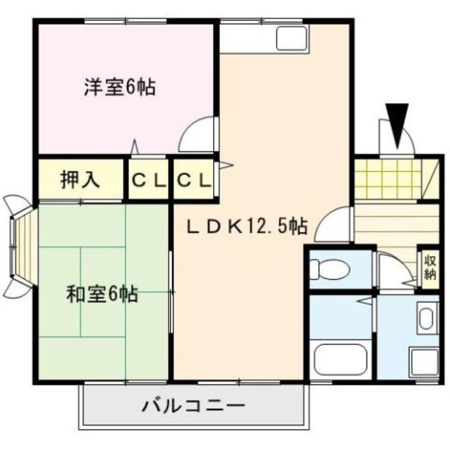 エステート津福の間取り