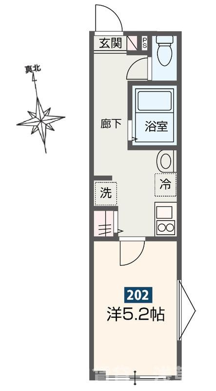MELDIA梅島Ⅸの間取り