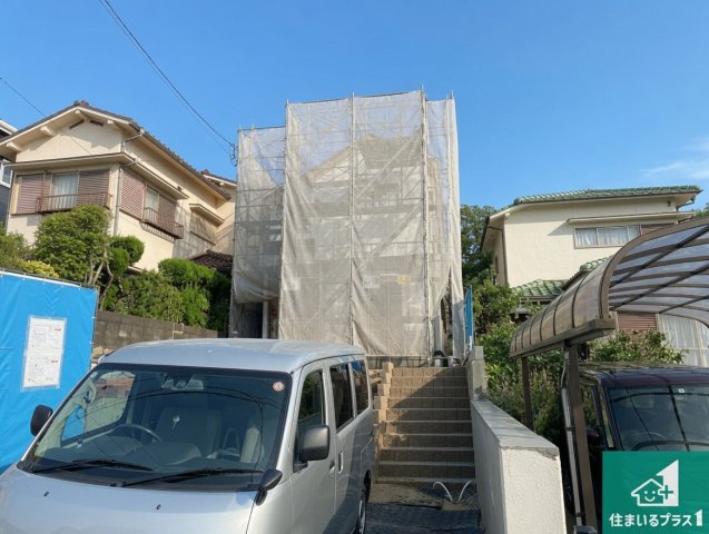 神戸市北区若葉台　新築一戸建ての外観|現在の進捗状況です！順調に作業進行中、完成が待ち遠しいです！詳細の間取り等、お気軽にお問い合わせください！
