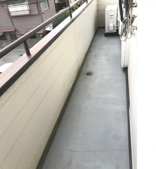 エクセルタナカ　最上階　3方角部屋　南向き　のバルコニー