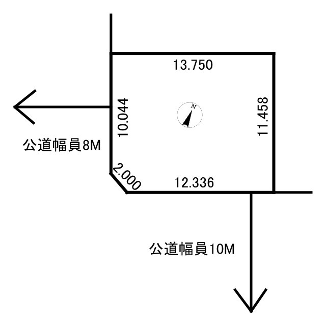 星が浦北2丁目　売土地の土地図