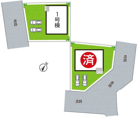 ★29(土)30(日)現地見学可能！★甲賀市甲南町葛木　ラスト1邸の区画図|全２区画