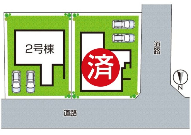 ●3(土)4(日)現地説明会！　橿原市菖蒲町　全2邸の区画図|全２区画