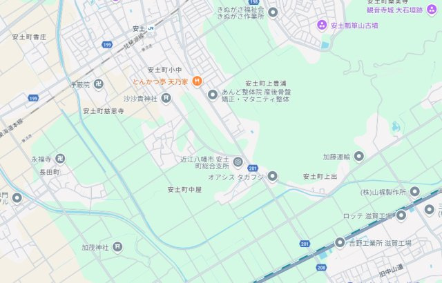 ★5(土)6(日)現地見学可能！★近江八幡市安土町常楽寺　ラスト1邸の地図
