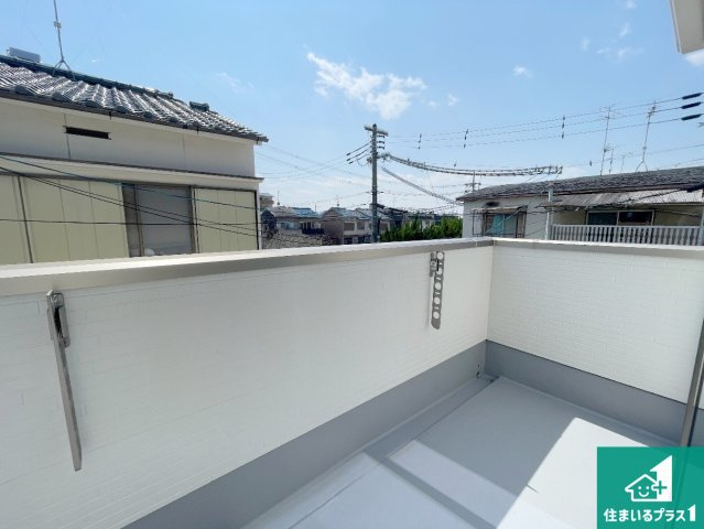 ★1(土)2(日)現地見学可能！★宇治市伊勢田町毛語　ラスト1邸のバルコニー|急な雨でも安心のインナーバルコニー！