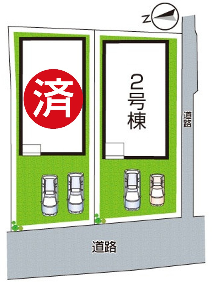 ★5(土)6(日)現地見学可能！★宇治市伊勢田町毛語　ラスト1邸の区画図|全２区画