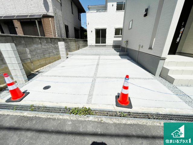 ●大和郡山市下三橋町　第4期　新築一戸建ての駐車場|駐車スペース！散水栓があるので、こまめに愛車を洗えます！