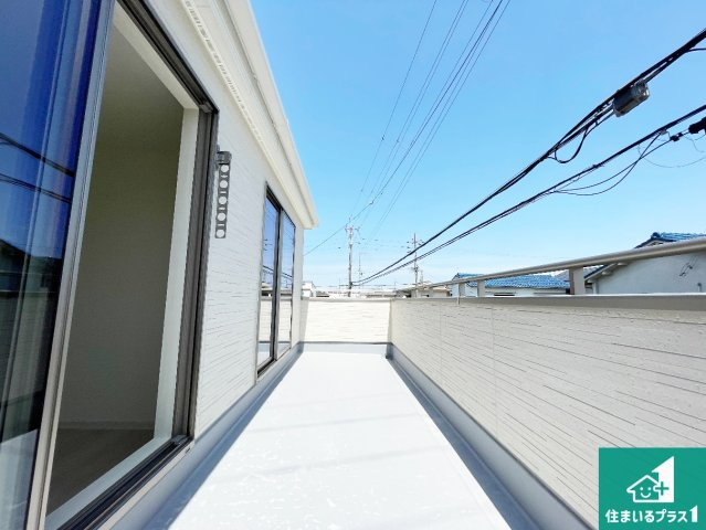 ●大和郡山市下三橋町　第4期　新築一戸建てのバルコニー|日当たりのよいバルコニー！お部屋が開放的に！