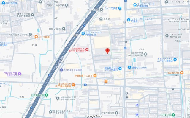 門真市島頭　新築一戸建ての地図