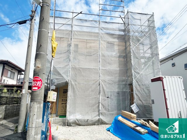 岸和田市加守町　第2期　新築一戸建ての外観|現在の進捗状況です！順調に作業進行中、完成が待ち遠しいです！詳細の間取り等、お気軽にお問い合わせください！
