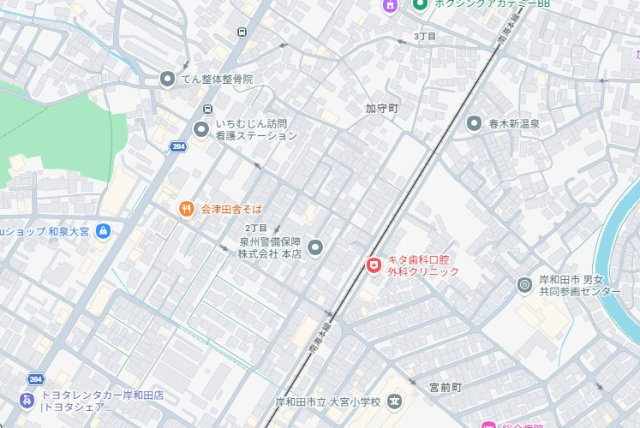 岸和田市加守町　第2期　新築一戸建ての地図