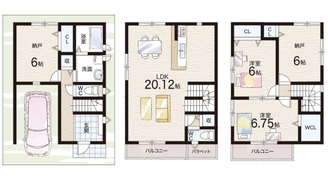 29(土)30(日)現地説明会！◆羽曳野市河原城　限定1邸の間取り