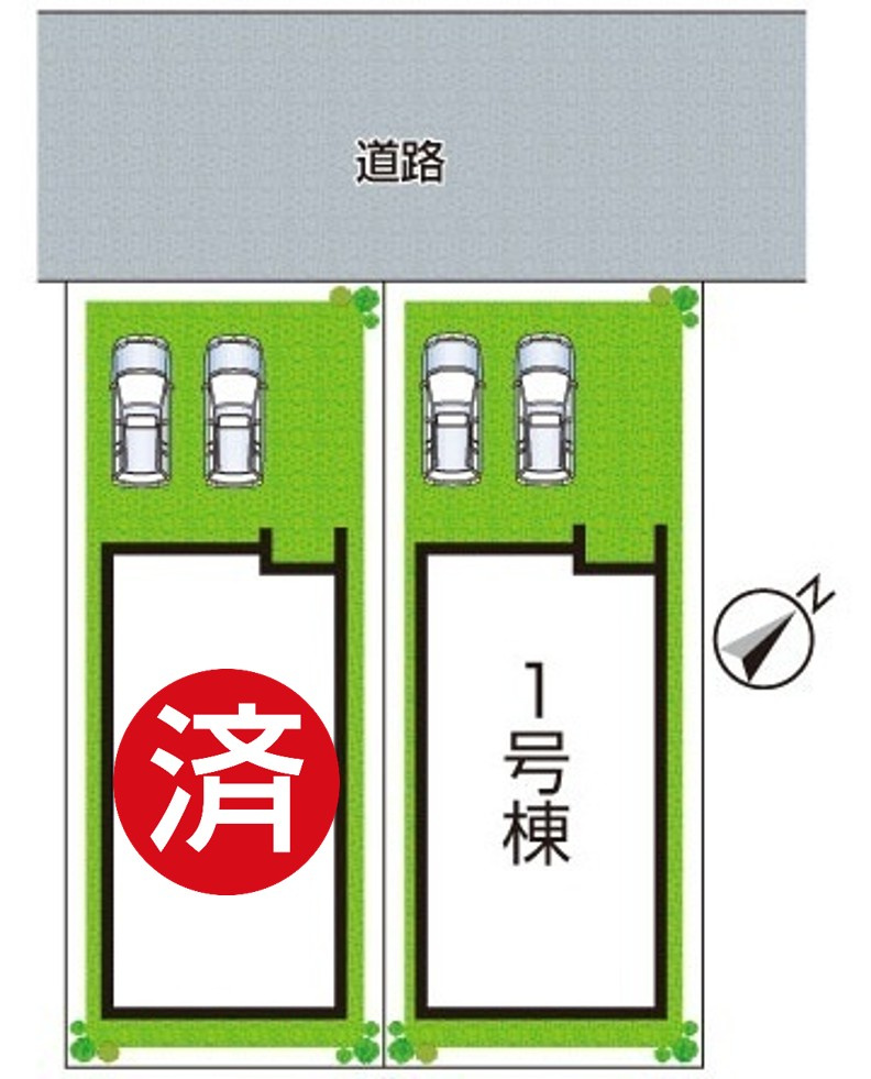 1(土)2(日)現地説明会！◆大阪狭山市大野台　全2邸の区画図|全2区画