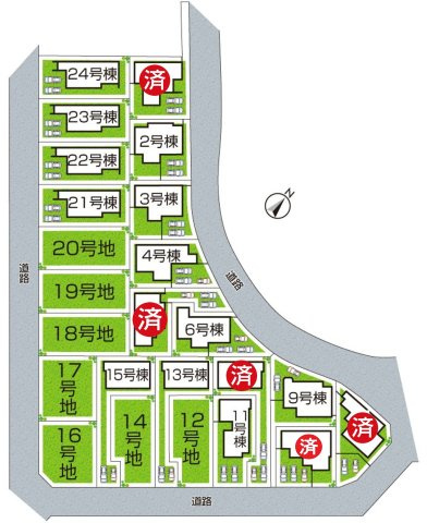 ★現地見学可能！★木津川市城山台　新築一戸建ての区画図|全24区画