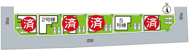 ●磯城郡川西町結崎　第20期　新築一戸建ての区画図|全6区画
