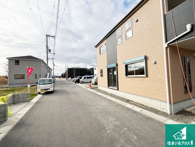 ●磯城郡川西町結崎　第20期　新築一戸建ての前面道路含む現地写真|駅やスーパー、小学校・中学校等日常生活に欠かせない情報や道のりもご紹介いたしますのでお気軽にご相談ください。