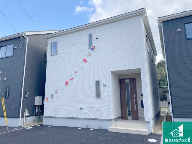★現地見学可能！★八幡市橋本尻江　第1期　新築一戸建ての外観|安心の10年保証！外観を美しく保ち、雨水で汚れを落とします！気になることがありましたら、お気軽にお問い合わせください！