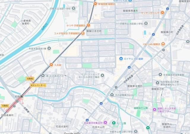 ★29(土)30(日)現地見学可能！★京都市伏見区醍醐新開　全2邸の地図