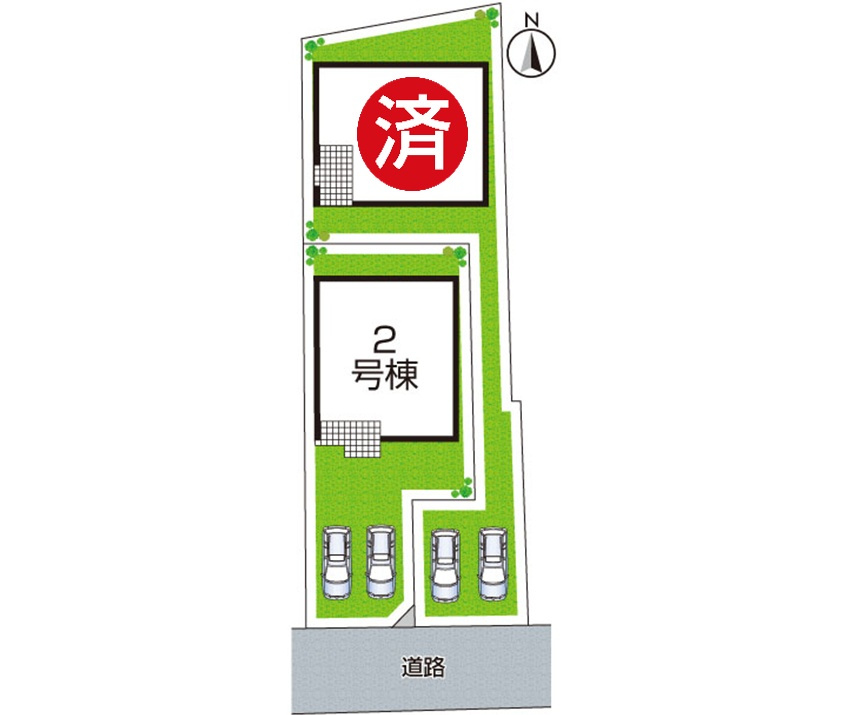 ★5(土)6(日)現地見学可能！★京都市山科区川田西浦町　ラスト1邸の区画図|全2区画