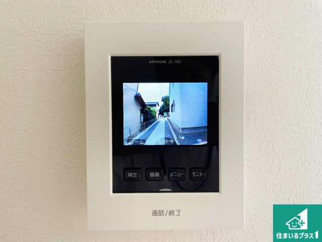 京都市山科区川田西浦町　第1期　新築一戸建ての防犯設備|カラーモニターインターホン！声だけでなく来訪者の姿や顔がモニターで確認できるので、小さなお子様がいらっしゃるご家庭でも安心できます！