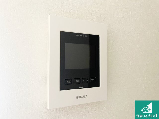 ★29(土)30(日)現地見学可能！★草津市上笠　全3邸の防犯設備|カラーモニターインターホン！声だけでなく来訪者の姿や顔がモニターで確認できるので、小さなお子様がいらっしゃるご家庭でも安心できます！