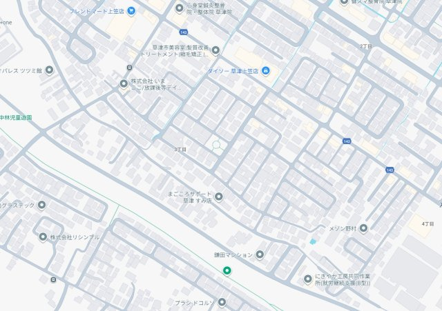 ★29(土)30(日)現地見学可能！★草津市上笠　全3邸の地図