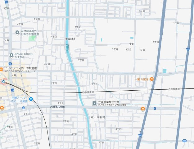 5(土)6(日)現地説明会！◆八尾市東町　未入居　限定1邸の地図