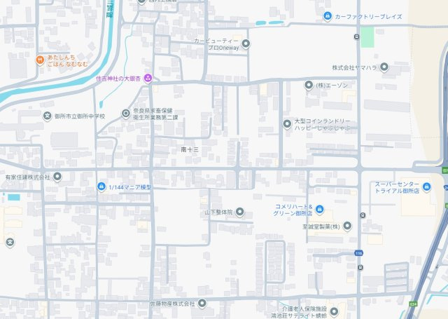 ●御所市南十三　第3期　新築一戸建ての地図