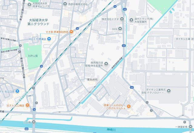 5日(土)6日(日)現地ご見学可能！　摂津市南別府町　ラスト1邸の地図