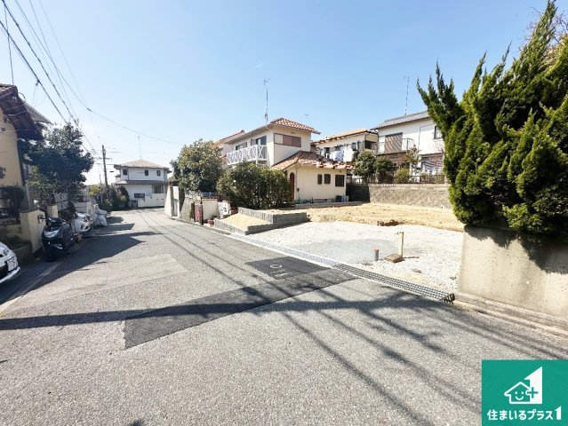 神戸市北区惣山町　第2期　新築一戸建ての前面道路含む現地写真|周辺は落ち着いた街並みの住宅地！子育てがしやすい住環境です！まだ未完成ですが、現地でしかわからない事もございます。是非一度ご覧ください。
