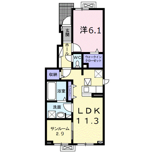 スプリング　ファインⅠの間取り